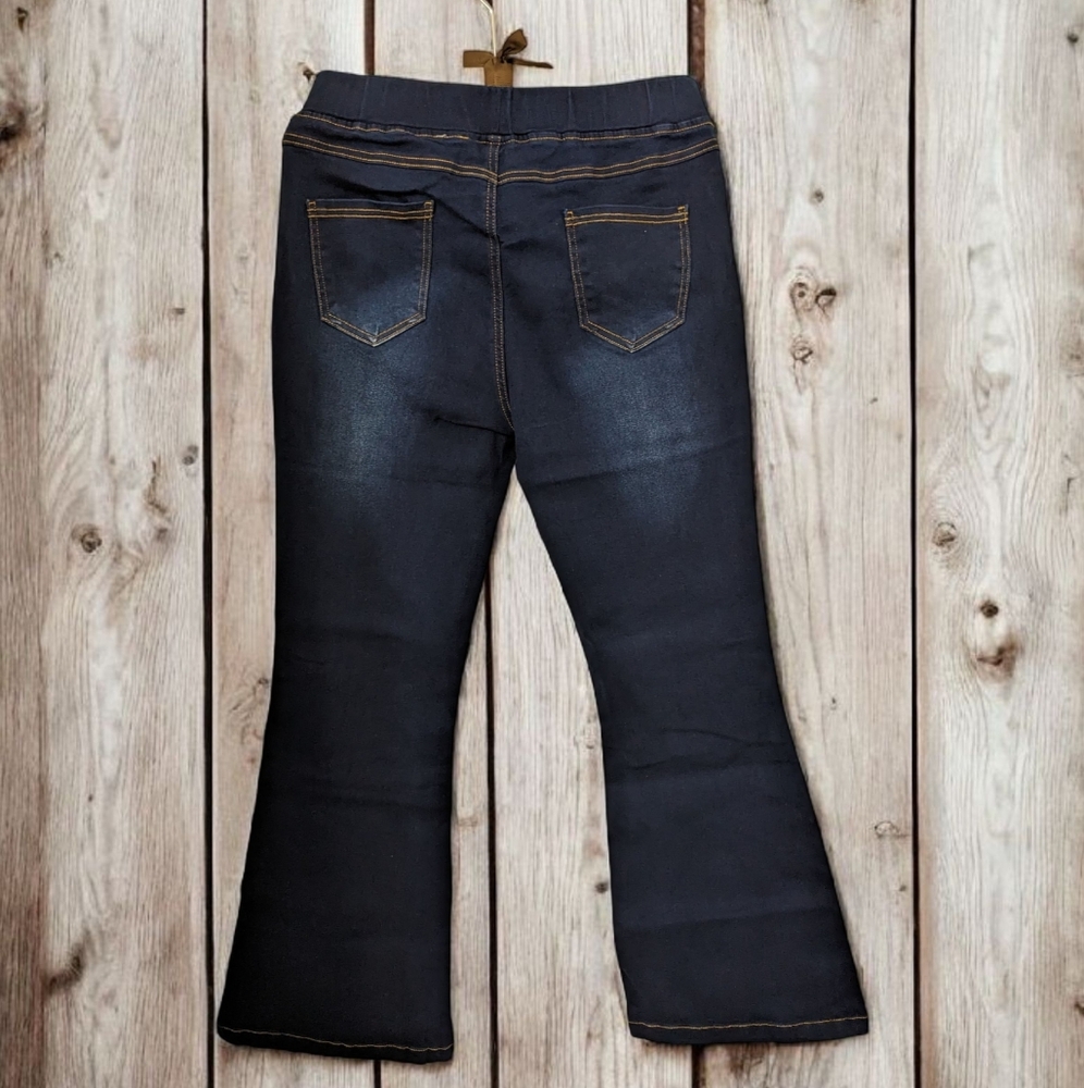 Women's Pull on Stretch Jeans Size L - Picture 2 of 7